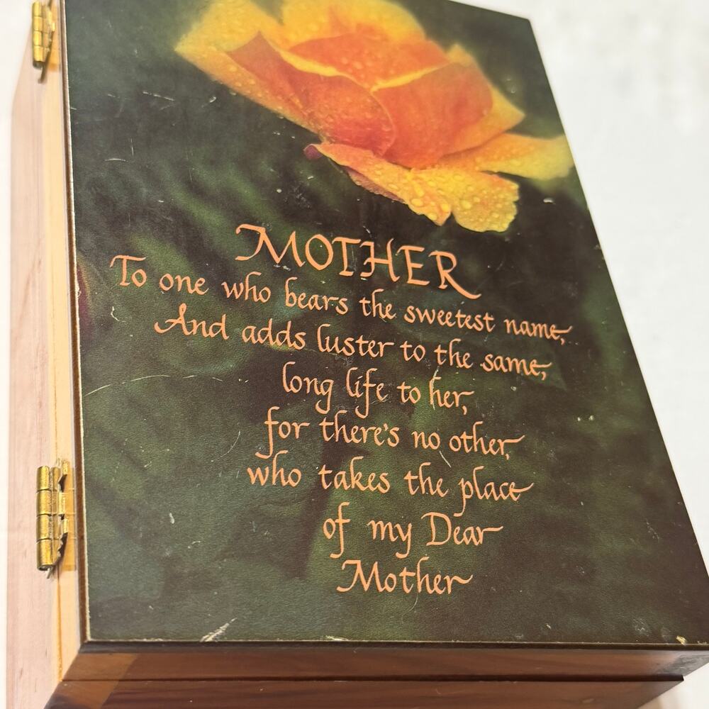 Mother Wood Jewelry Trinket Box Current River Big Springs Van Buren Missouri